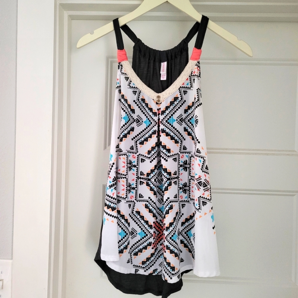 Aztec Geometric racerback tank